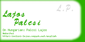 lajos palcsi business card